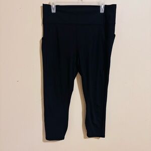 Fabletics PureLuxe Black Capri Leggings